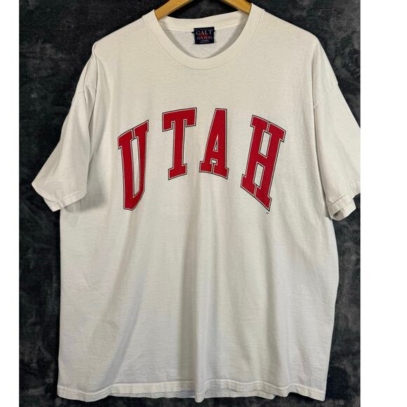 VTG 90s Galt Sand University of Utah Utes T Shirt Unisex XL Made in USA! - Picture 1 of 8